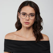 Load image into Gallery viewer, Black Aviator Full Rim Unisex Eyeglasses by Vincent Chase VC-202233