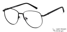 Load image into Gallery viewer, Black Aviator Full Rim Unisex Eyeglasses by Vincent Chase VC-202233
