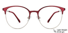 Load image into Gallery viewer, Red Round Full Rim Wide Unisex Eyeglasses by Vincent Chase-145606