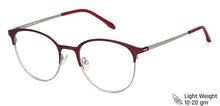 Load image into Gallery viewer, Red Round Full Rim Wide Unisex Eyeglasses by Vincent Chase-145606