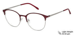 Red Round Full Rim Unisex Eyeglasses by Vincent Chase Computer Glasses-148273