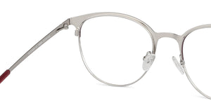 Red Round Full Rim Wide Unisex Eyeglasses by Vincent Chase-145606