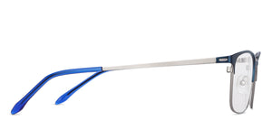 Blue Rectangle Full Rim Unisex Eyeglasses by Vincent Chase-145610