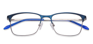 Blue Rectangle Full Rim Unisex Eyeglasses by Vincent Chase-145610