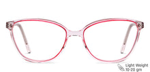 Load image into Gallery viewer, Pink Cat Eye Full Rim Women Eyeglasses by Vincent Chase Computer Glasses-148867