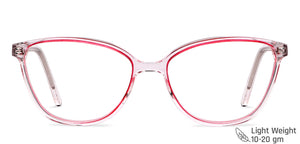 Pink Cat Eye Full Rim Women Eyeglasses by Vincent Chase Computer Glasses-148867