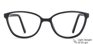 Black Cat Eye Full Rim Extra Narrow Women Eyeglasses by Vincent Chase-145915