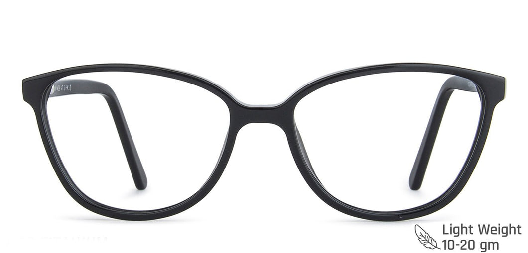 Black Cat Eye Full Rim Extra Narrow Women Eyeglasses by Vincent Chase-145915