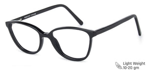 Black Cat Eye Full Rim Extra Narrow Women Eyeglasses by Vincent Chase-145915
