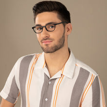 Load image into Gallery viewer, Black Rectangle Full Rim Extra Narrow Unisex Eyeglasses by Vincent Chase-145919