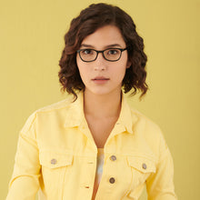Load image into Gallery viewer, Black Rectangle Full Rim Extra Narrow Unisex Eyeglasses by Vincent Chase-145919