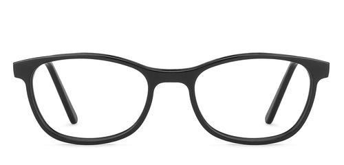 Black Rectangle Full Rim Extra Narrow Unisex Eyeglasses by Vincent Chase-145919