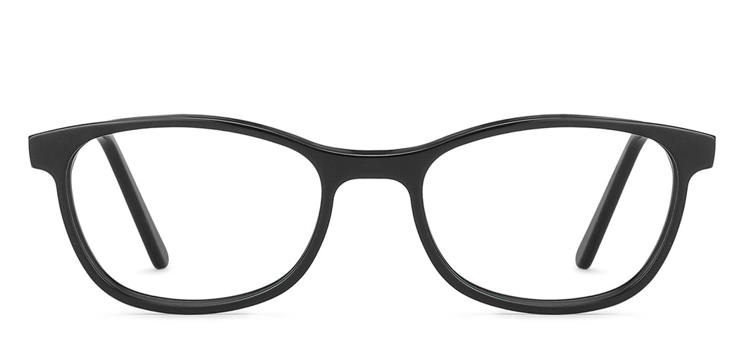 Black Rectangle Full Rim Extra Narrow Unisex Eyeglasses by Vincent Chase-145919
