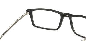 Black Rectangle Full Rim Unisex Eyeglasses by LENSKART PREMIUM READERS-146062