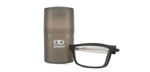 Black Rectangle Full Rim Unisex Eyeglasses by LENSKART PREMIUM READERS-146063