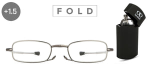 Grey Rectangle Full Rim Unisex Eyeglasses by LENSKART PREMIUM READERS-146066