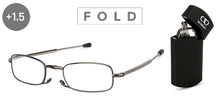 Load image into Gallery viewer, Grey Rectangle Full Rim Unisex Eyeglasses by LENSKART PREMIUM READERS-146066