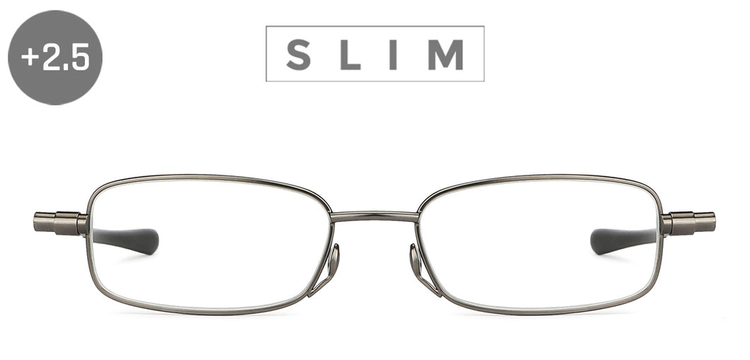 Grey Rectangle Full Rim Unisex Eyeglasses by LENSKART PREMIUM READERS-146076