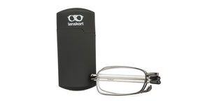 Grey Rectangle Full Rim Unisex Eyeglasses by LENSKART PREMIUM READERS-146068
