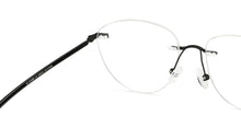 Load image into Gallery viewer, Black Cat Eye Rimless Extra Narrow Women Eyeglasses by Vincent Chase-146131