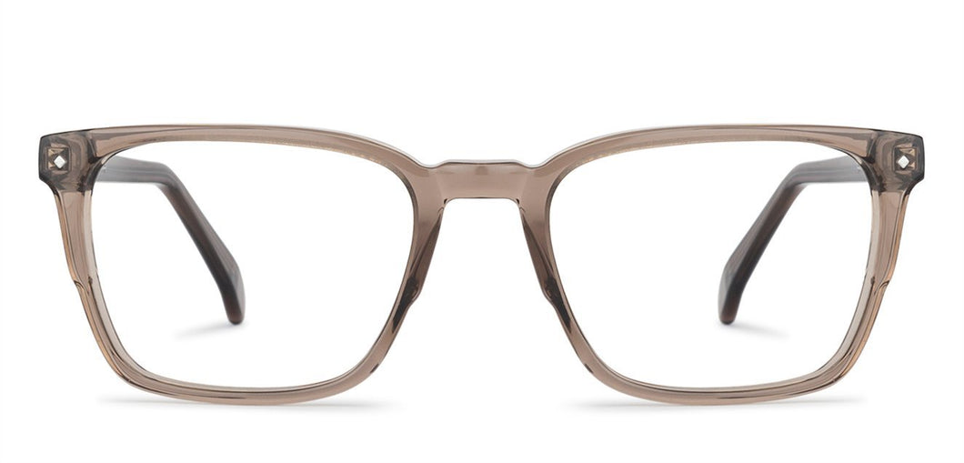 Brown Rectangle Full Rim Unisex Eyeglasses by Vincent Chase Online-146302