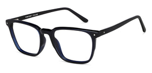 Blue Rectangle Full Rim Unisex Eyeglasses by Vincent Chase-149301