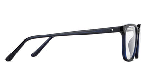 Blue Rectangle Full Rim Unisex Eyeglasses by Vincent Chase-149301