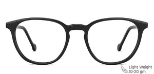 Black Round Full Rim Unisex Eyeglasses by Vincent Chase-149302