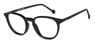 Black Round Full Rim Unisex Eyeglasses by Vincent Chase-149302