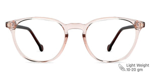 Brown Round Full Rim Unisex Eyeglasses by Vincent Chase-149345