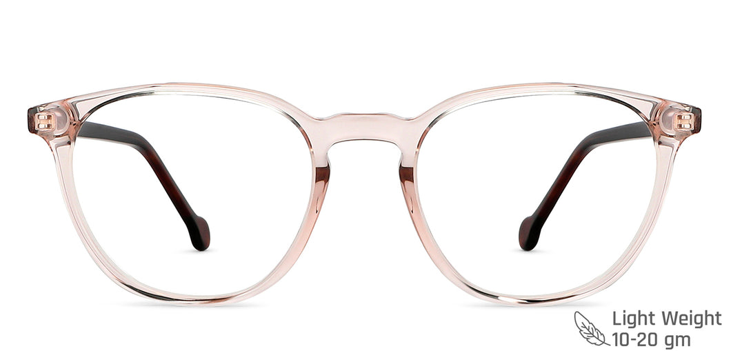 Brown Round Full Rim Unisex Eyeglasses by Vincent Chase-149345