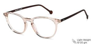 Brown Round Full Rim Unisex Eyeglasses by Vincent Chase-149345