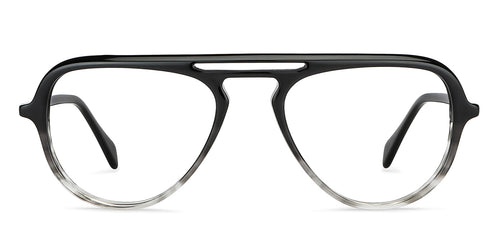 Black Aviator Full Rim Unisex Eyeglasses by Vincent Chase Computer Glasses-149946