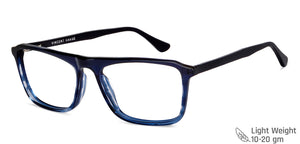Blue Rectangle Full Rim Unisex Eyeglasses by Vincent Chase VC-150046