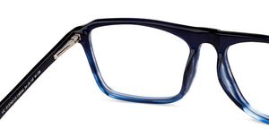 Blue Rectangle Full Rim Unisex Eyeglasses by Vincent Chase VC-150046