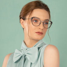 Load image into Gallery viewer, Black Cat Eye Full Rim Women Eyeglasses by Vincent Chase-202678