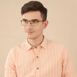 Green Rectangle Full Rim Unisex Eyeglasses by Vincent Chase VC-146512