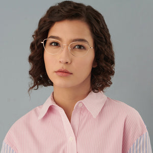 Rose Gold Cat Eye Full Rim Women Eyeglasses by Vincent Chase Computer Glasses-148620