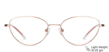 Load image into Gallery viewer, Rose Gold Cat Eye Full Rim Women Eyeglasses by Vincent Chase Computer Glasses-148620