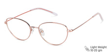 Load image into Gallery viewer, Rose Gold Cat Eye Full Rim Women Eyeglasses by Vincent Chase Computer Glasses-148620