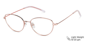 Rose Gold Cat Eye Full Rim Women Eyeglasses by Vincent Chase Computer Glasses-148620