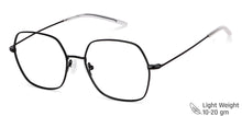 Load image into Gallery viewer, Black Hexagonal Full Rim Medium Unisex Eyeglasses by Vincent Chase-146515