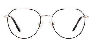 Black Geometric Full Rim Unisex Eyeglasses by Vincent Chase VC-202675