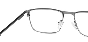 Black Rectangle Full Rim Unisex Eyeglasses by Vincent Chase Online-202674