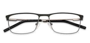 Black Rectangle Full Rim Unisex Eyeglasses by Vincent Chase Online-202674