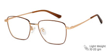 Load image into Gallery viewer, Brown Rectangle Full Rim Unisex Eyeglasses by Vincent Chase-149680