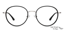 Load image into Gallery viewer, Gunmetal Round Full Rim Unisex Eyeglasses by Vincent Chase-146544
