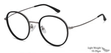 Load image into Gallery viewer, Gunmetal Round Full Rim Unisex Eyeglasses by Vincent Chase-146544