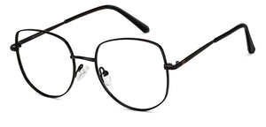 Black Geometric Full Rim Unisex Eyeglasses by Vincent Chase-150907