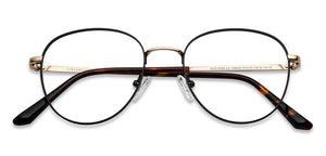 Brown Round Full Rim Unisex Eyeglasses by Vincent Chase-201833